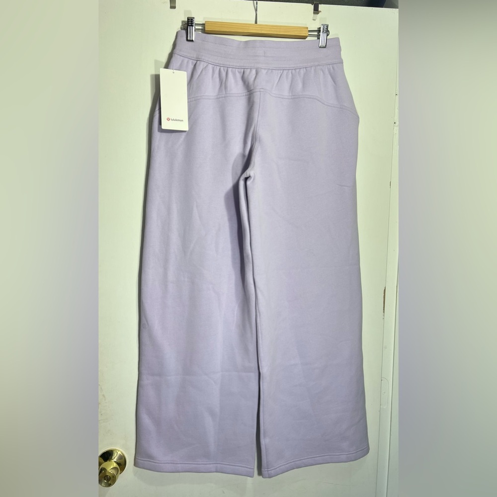 NWT Lululemon Scuba Mid-Rise Wide-Leg  Lilac Ethe Pant *Regular size M - Picture 9 of 13